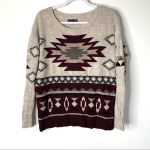 American Eagle Aztec Southwestern‎ Sweater Size S